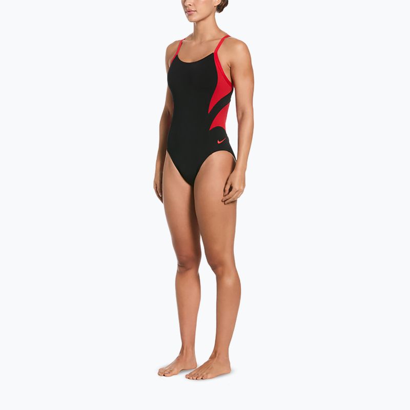 Női egyrészes fürdőruha Nike Hydrastrong Fly university red 2