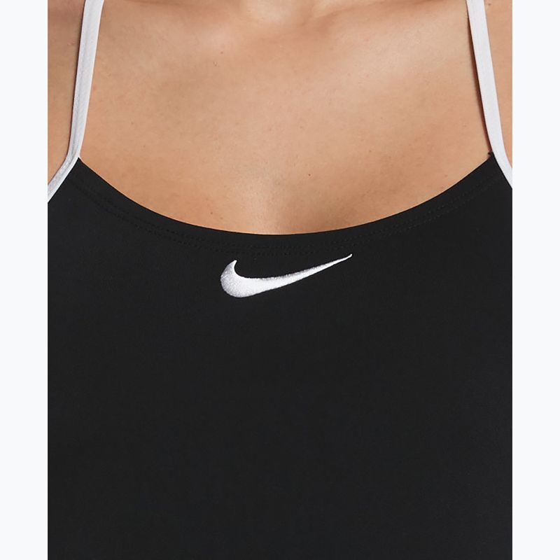 Női egyrészes fürdőruha Nike Hydrastrong Logo Graphic T-Back black 4