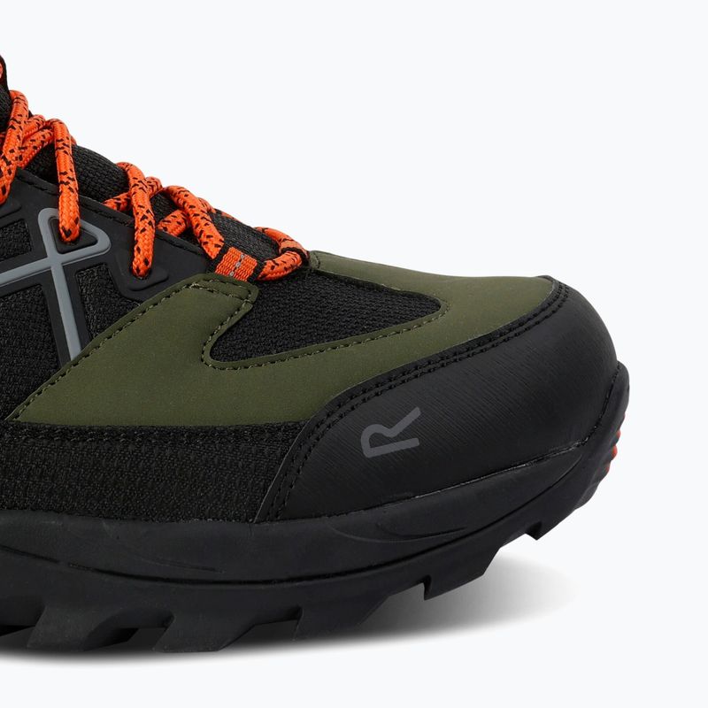 Férfi trekking cipő REGATTA Samaris III cypress green/blaze orange 14