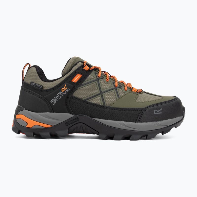 Férfi túrabakancs REGATTA Samaris III Low cypress green/blaze orange 2