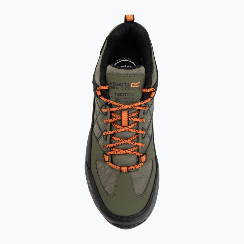 Férfi túrabakancs REGATTA Samaris III Low cypress green/blaze orange 5
