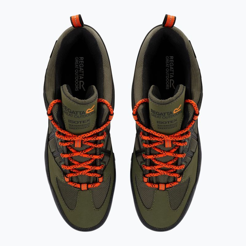 Férfi túrabakancs REGATTA Samaris III Low cypress green/blaze orange 5
