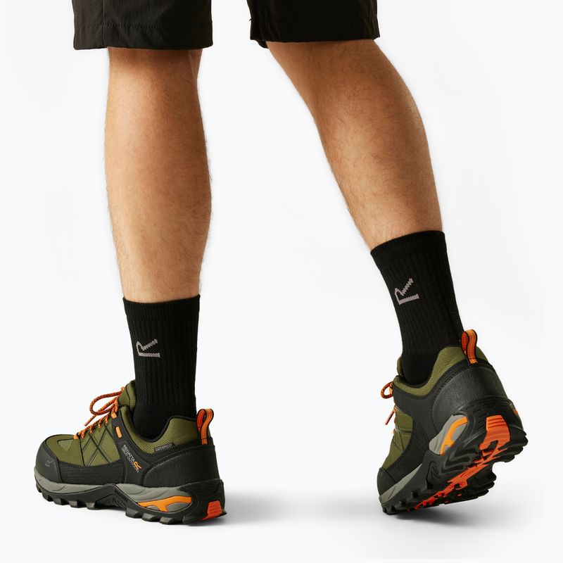 Férfi túrabakancs REGATTA Samaris III Low cypress green/blaze orange 10