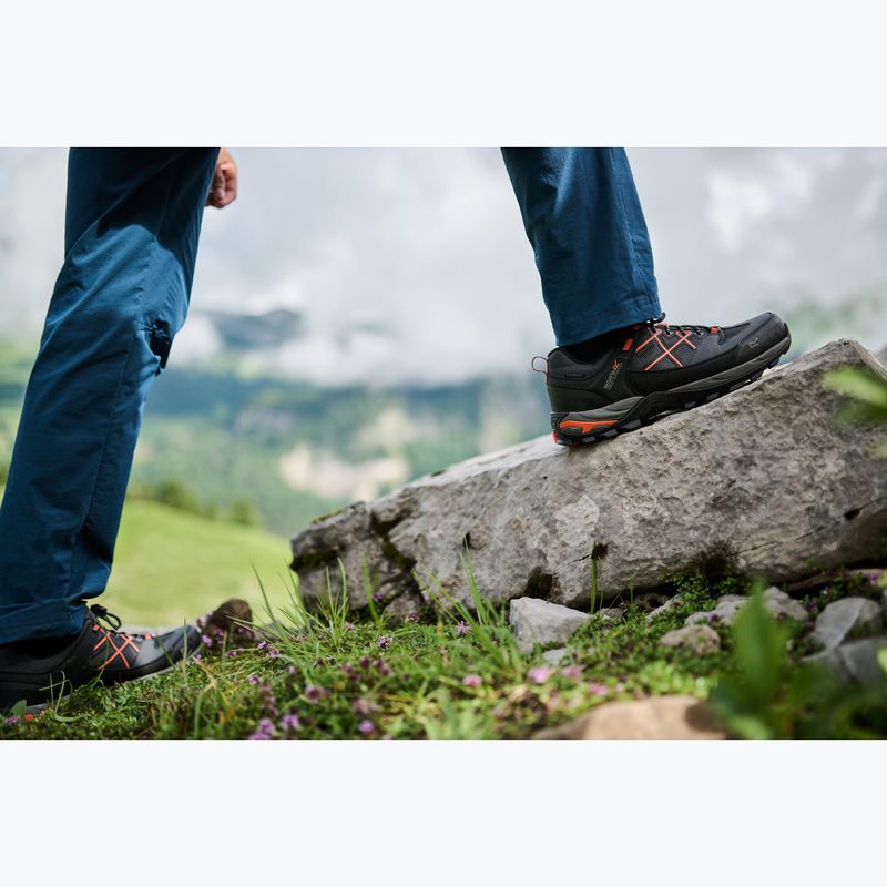 Férfi trekking cipő REGATTA Samaris III Low granite/blaze orange 17