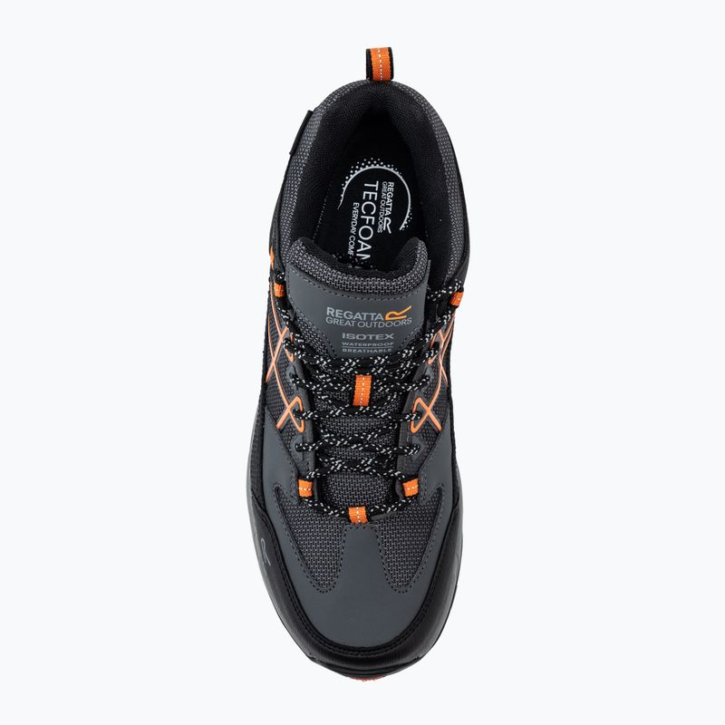 Férfi trekking cipő REGATTA Samaris III Low granite/blaze orange 5