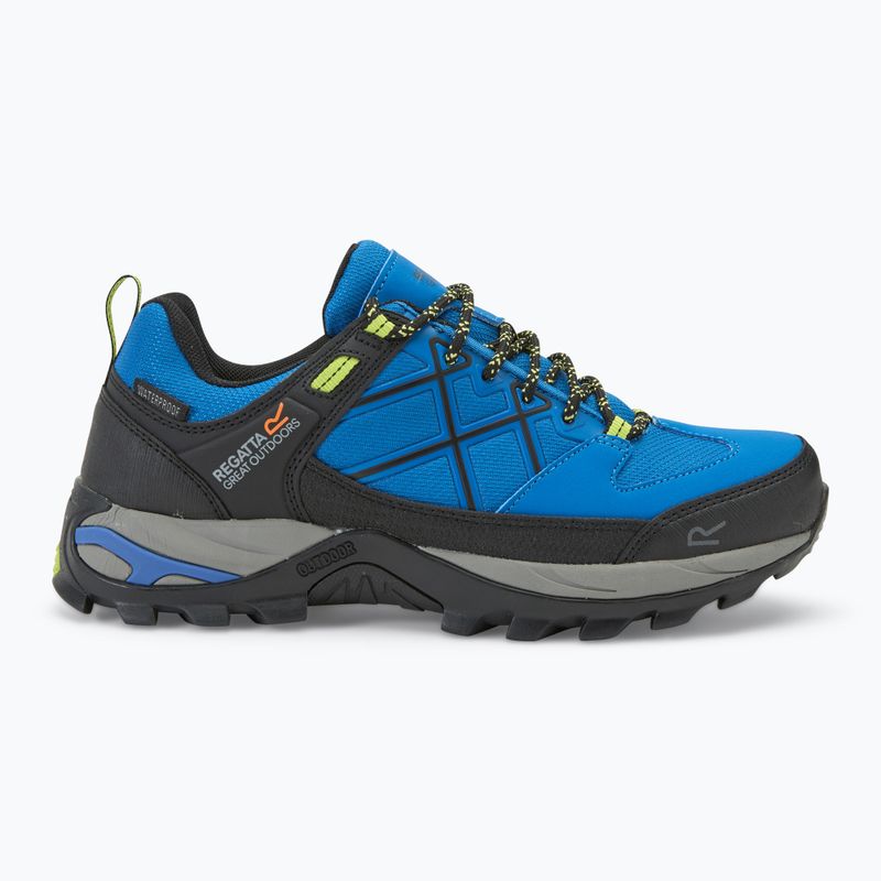 Férfi trekking cipő REGATTA Samaris III Low blue/lime punch 2