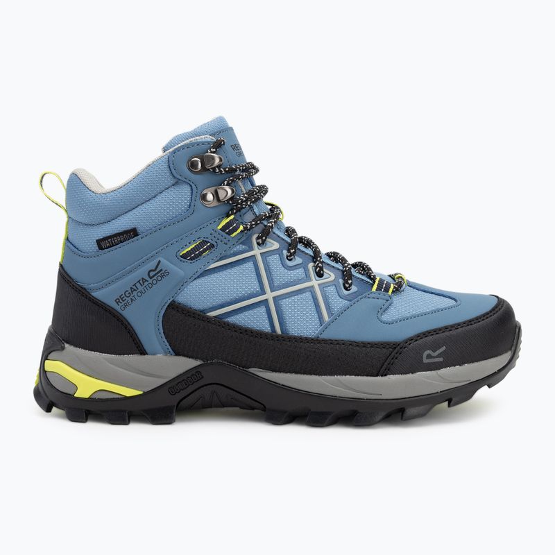 Női trekking cipő REGATTA Samaris III coronet blue/lime punch 2