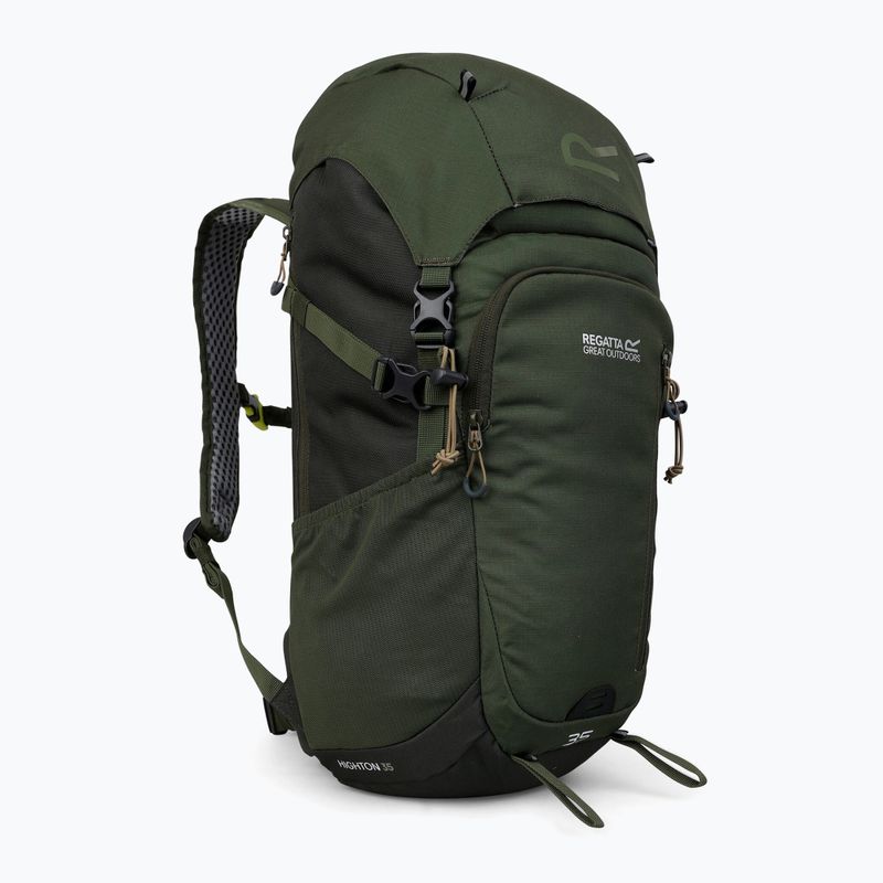 Trekking hátizsák REGATTA Highton V2 35 l dark khaki/four leaf clover 2