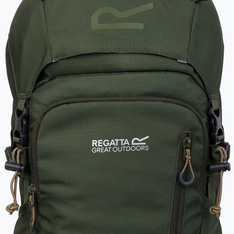 Trekking hátizsák REGATTA Highton V2 35 l dark khaki/four leaf clover 4