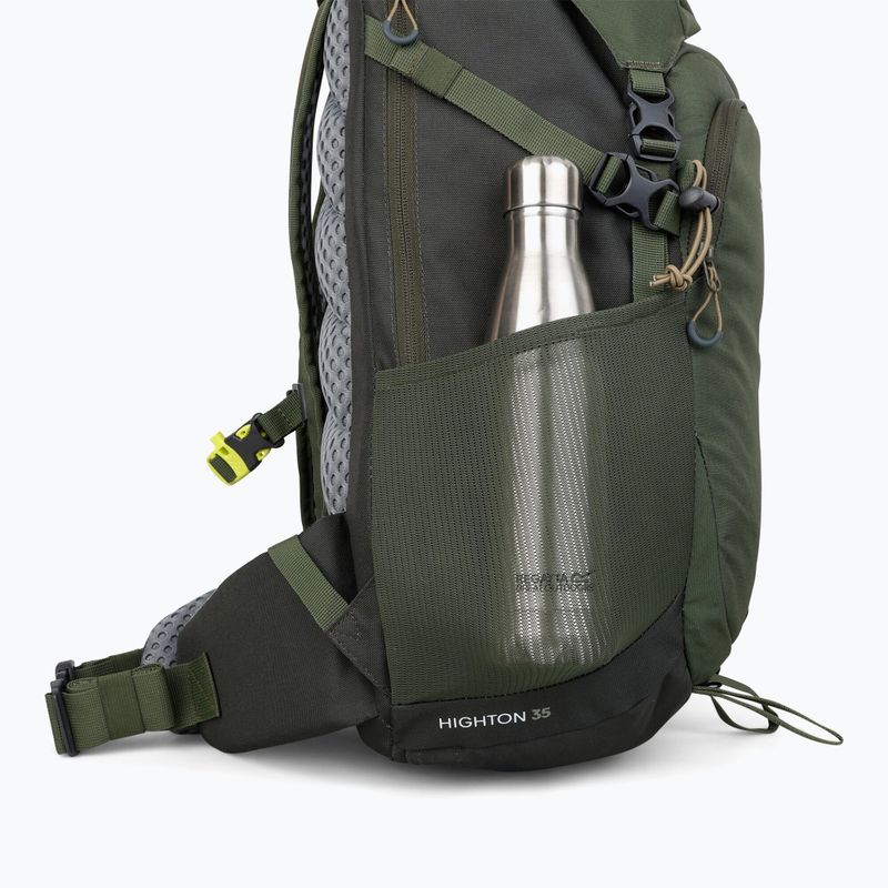 Trekking hátizsák REGATTA Highton V2 35 l dark khaki/four leaf clover 5