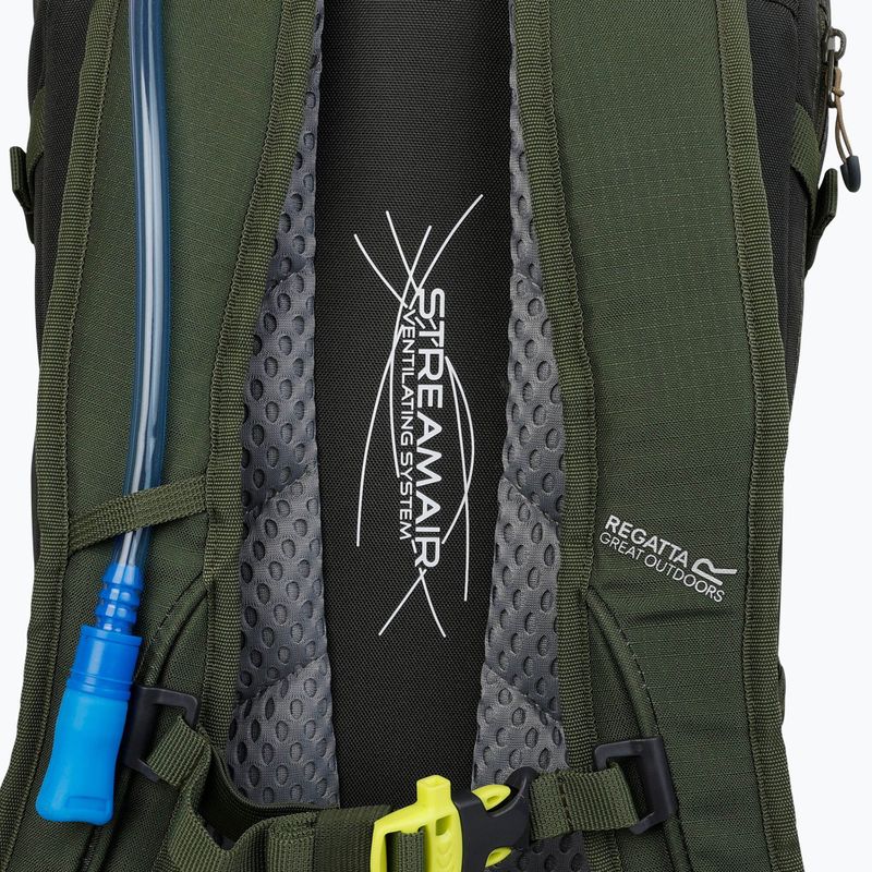 Trekking hátizsák REGATTA Highton V2 35 l dark khaki/four leaf clover 6