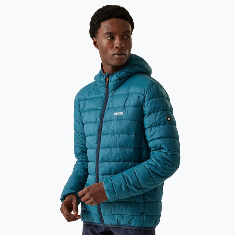 Férfi pehelykabát REGATTA Hooded Marizion moroccan blue/fox