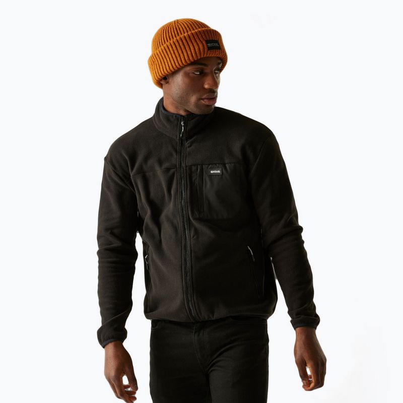 Férfi polárdzseki REGATTA Frankie Full Zip black