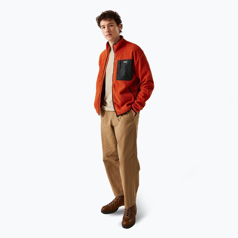 Férfi polár pulóver REGATTA Frankie Full Zip red ochre 2