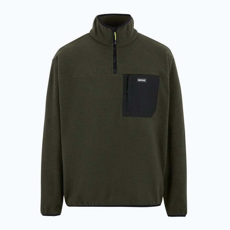 Férfi polárpulóver REGATTA Frankie Half Zip dark khaki 5