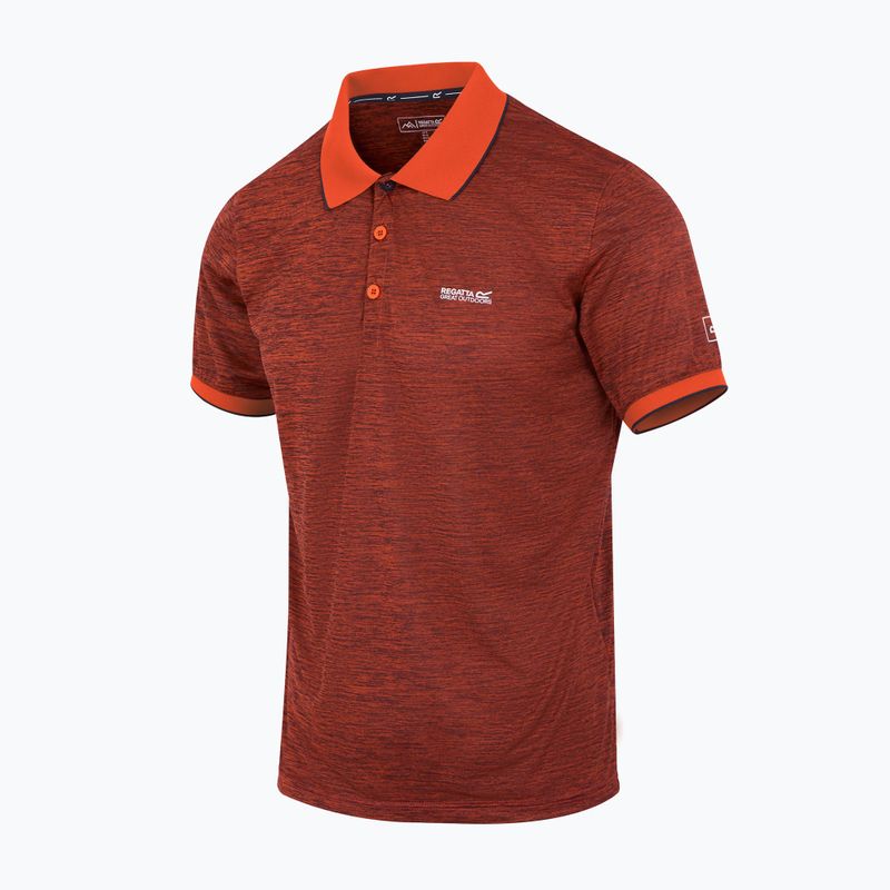 Férfi REGATTA Polo Remex II tangerine tango trekking póló 5