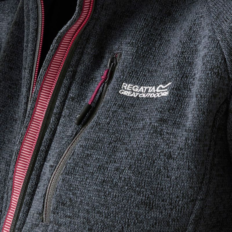 Női fleece kapucnis pulóver REGATTA Newhill II pecsét szürke/pop 6