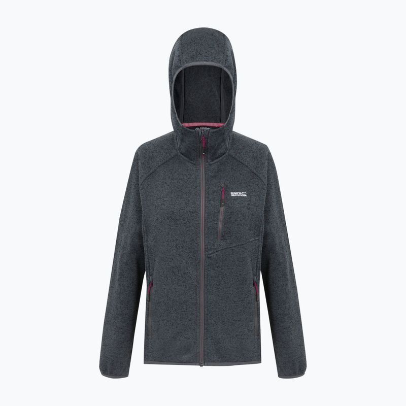 Női fleece kapucnis pulóver REGATTA Newhill II pecsét szürke/pop 7