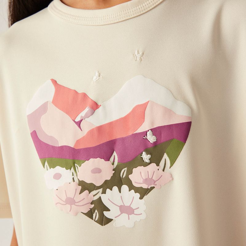 Gyermek póló REGATTA Alvarado IX light vanília 4