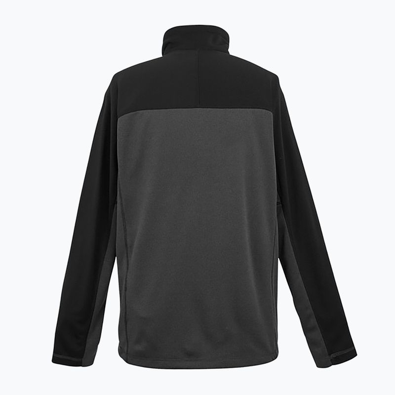 Férfi REGATT Highton Full Zip Midlayer Sweatshirt hamu/fekete 8