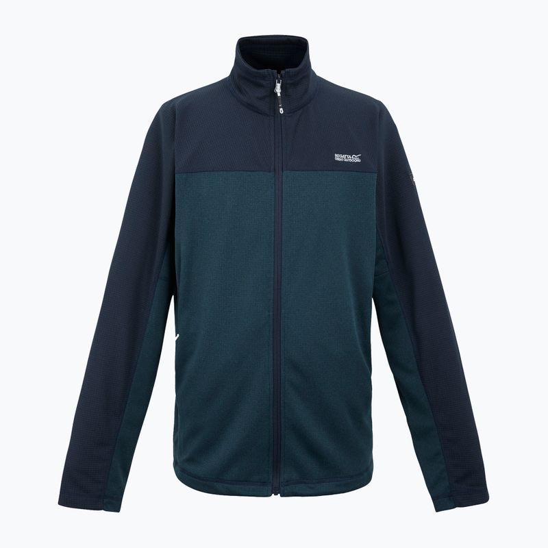 Férfi REGATT Highton Full Zip Midlayer melegítőfelső moonlight denim/navy 7
