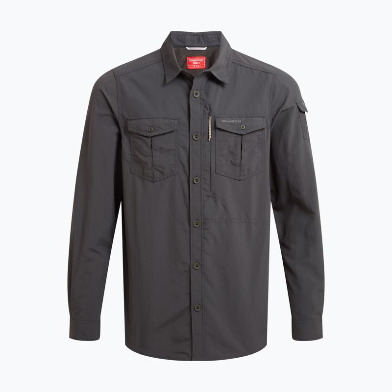 Férfi ing Craghoppers NosiLife Adventure Long Sleeved Shirt III black pepper 8