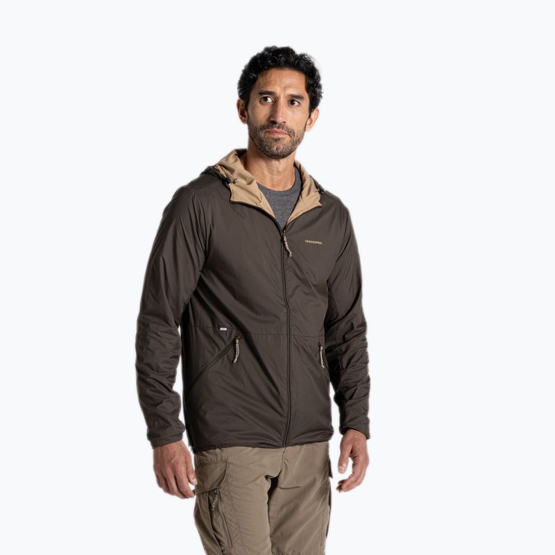 Férfi Craghoppers NosiLife Ovis Reversible Woodland zöld / földig érő szélkabát 4