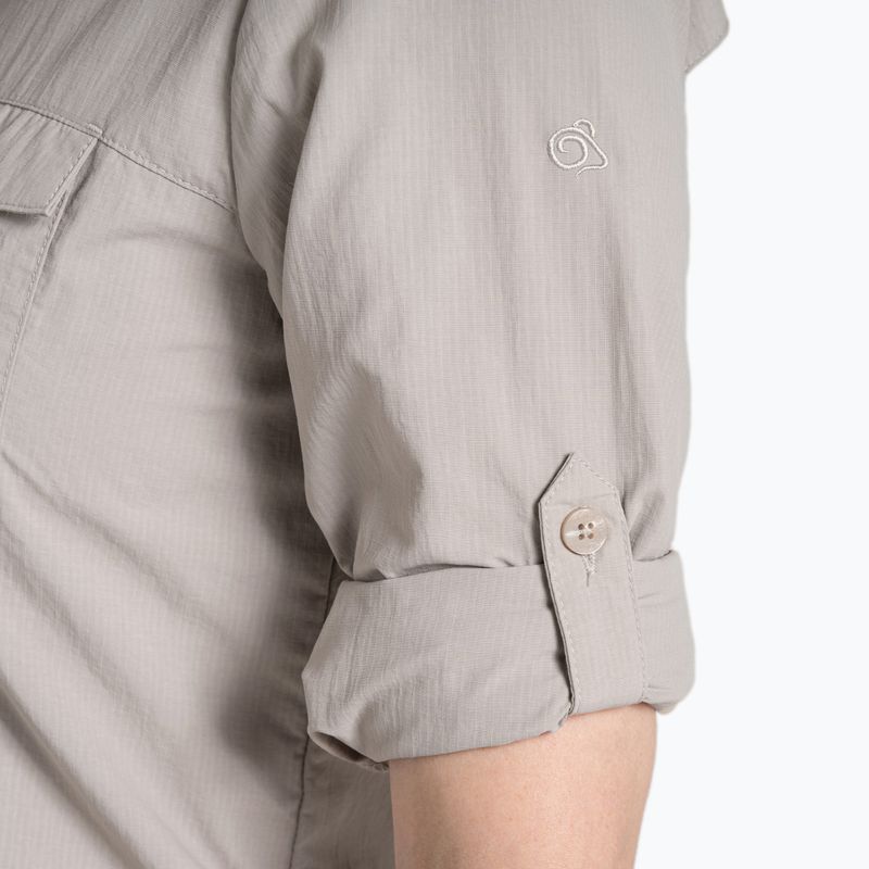 Női ing Craghoppers NosiLife Adventure Long Sleeved Shirt III soft mushroom 8