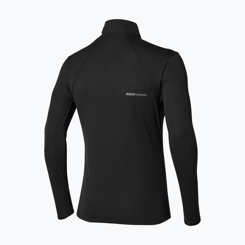 Férfi futó hosszú ujjú póló Mizuno Tech Thermal Charge Breath Thermo Half Zip Long Sleeve Tee black 2