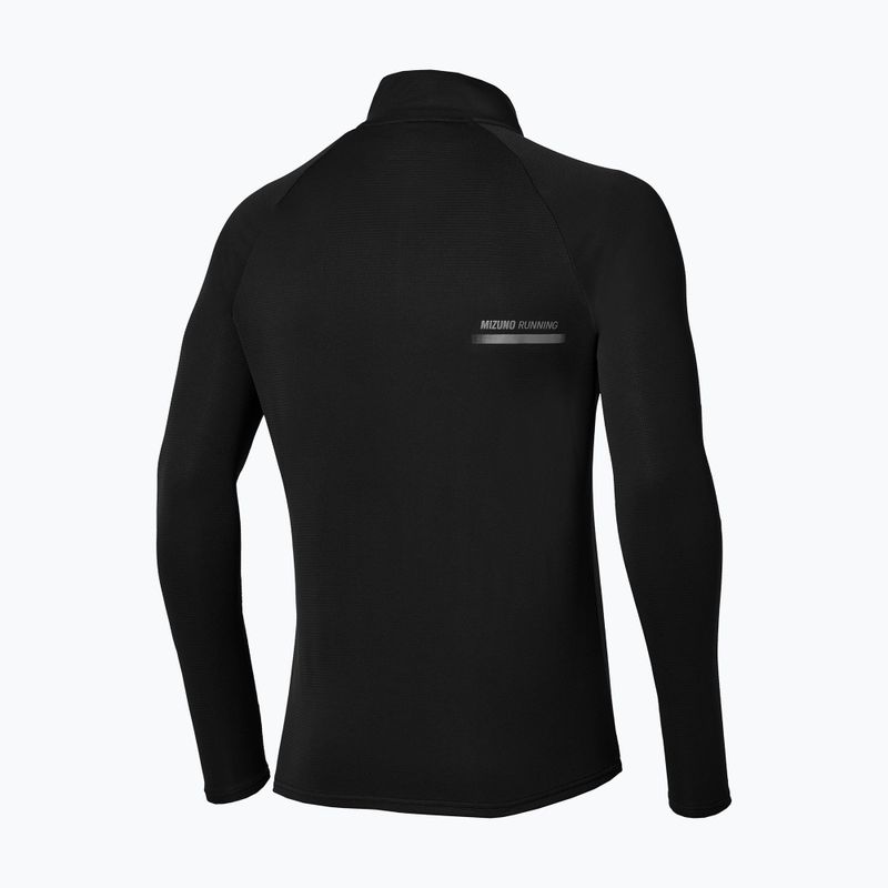 Férfi futó hosszú ujjú póló Mizuno Active Dryaeroflow Hybrid Long Sleeve Top Black 2