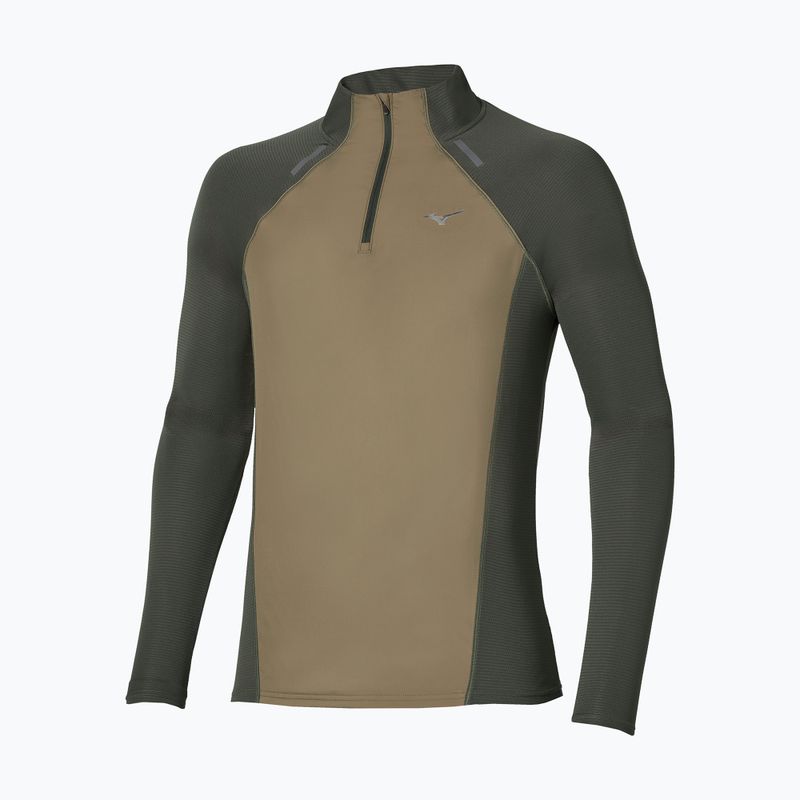 Férfi futó hosszú ujjú póló Mizuno Active Dryaeroflow Hybrid Long Sleeve Top Forest Night