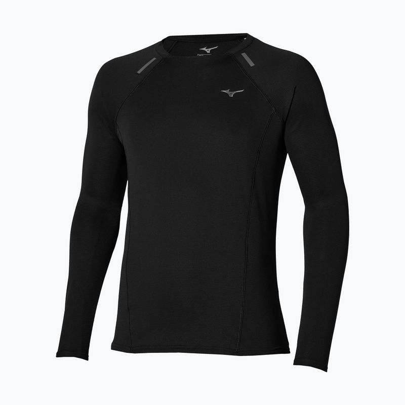 Férfi futó hosszú ujjú póló Mizuno Active Dryaeroflow black