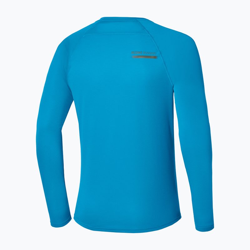Férfi futó hosszú ujjú póló Mizuno Active Dryaeroflow blue jewel 2