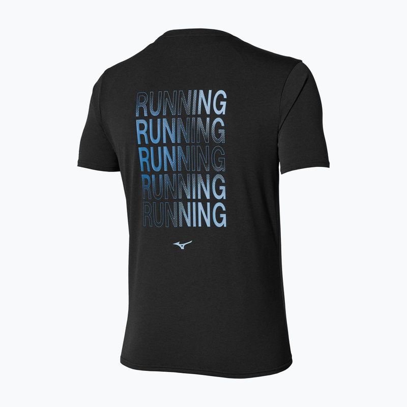 Férfi futó póló Mizuno Core Run Short Sleeve Tee black 2