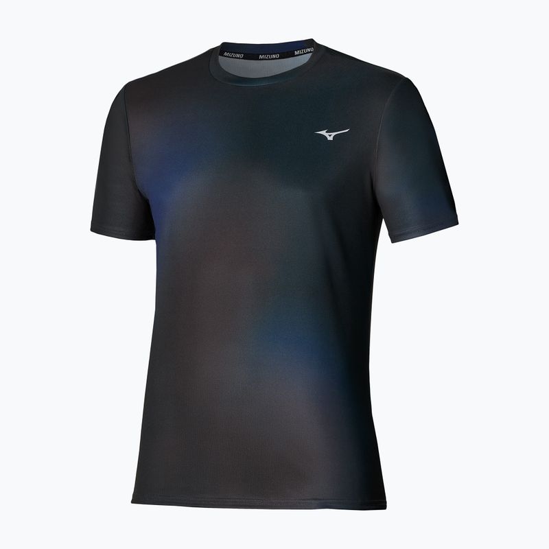 Férfi futó póló Mizuno Core Graphic Short Sleeve black/blue