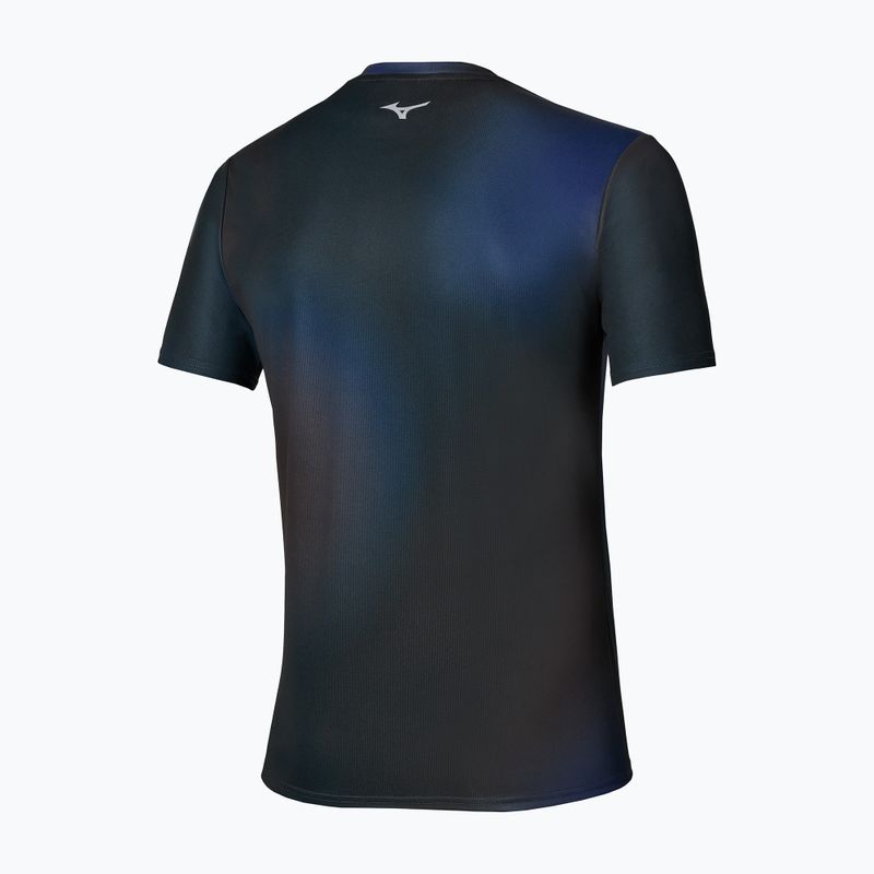 Férfi futó póló Mizuno Core Graphic Short Sleeve black/blue 2