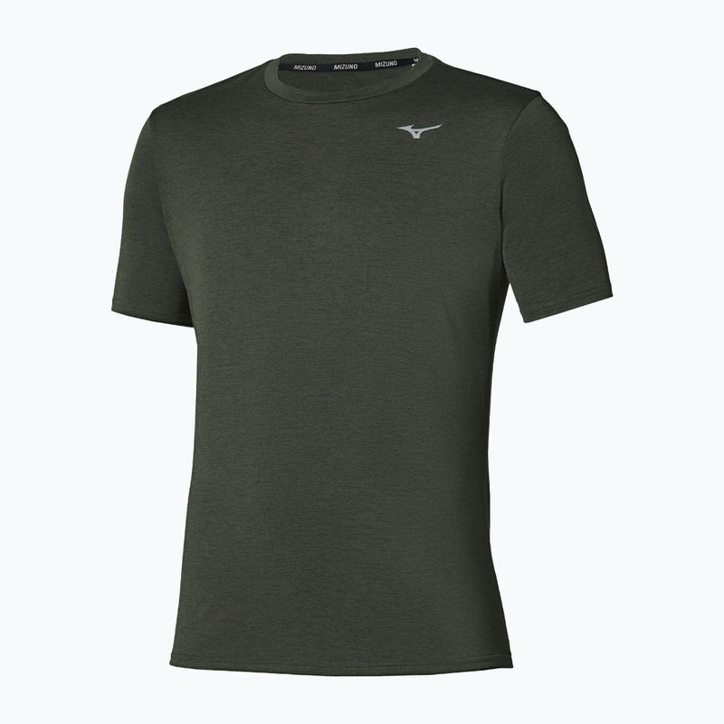 Férfi futó póló Mizuno Core Impulse Short Sleeve Tee forest night