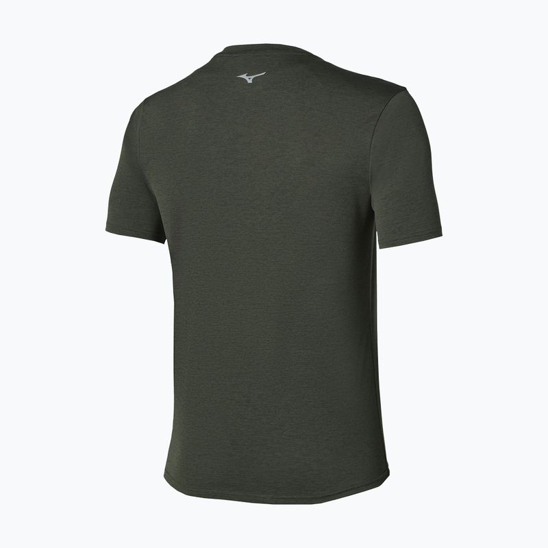 Férfi futó póló Mizuno Core Impulse Short Sleeve Tee forest night 2