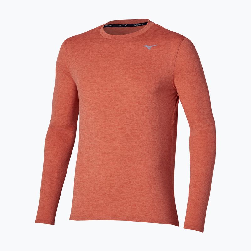 Férfi futó hosszú ujjú póló Mizuno Core Impulse Long Sleeve Tee ginger