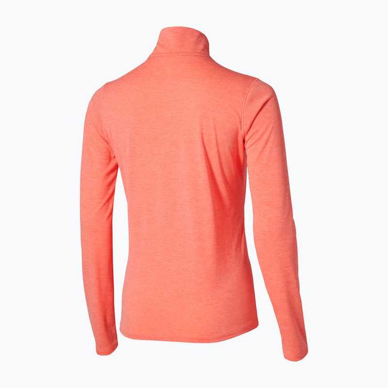 Női futópulóver Mizuno Core Impulse Half Zip Long Sleeve Tee desert flower 2