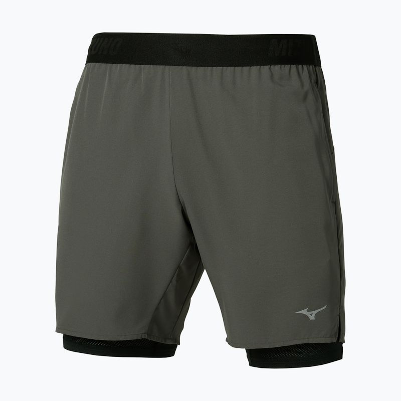 Férfi futónadrág Mizuno Core 7.5 Inches 2In1 forest night