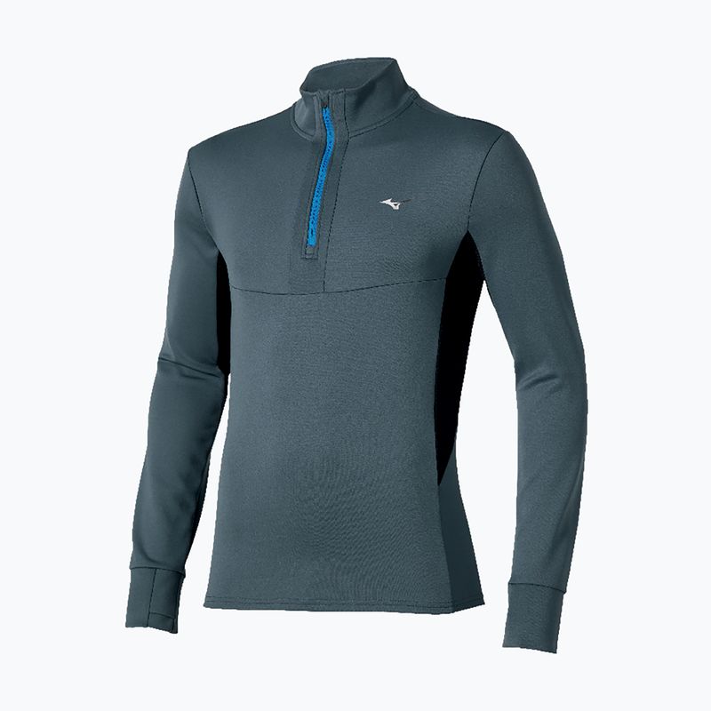Férfi futópulóver Mizuno Active Warmalite Half Zip Long Sleeve Top dark slate