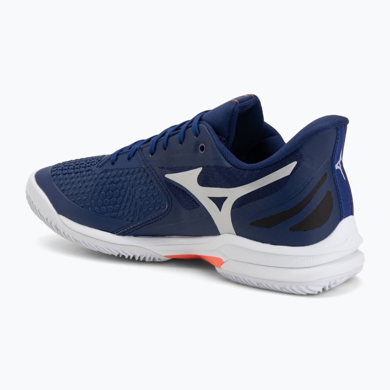 Férfi teniszcipő Mizuno Wave Exceed Tour 7 CC beacon blue/white/lava orange 3