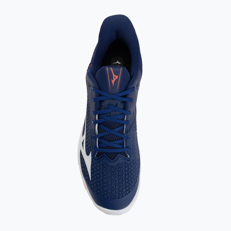 Férfi teniszcipő Mizuno Wave Exceed Tour 7 CC beacon blue/white/lava orange 5