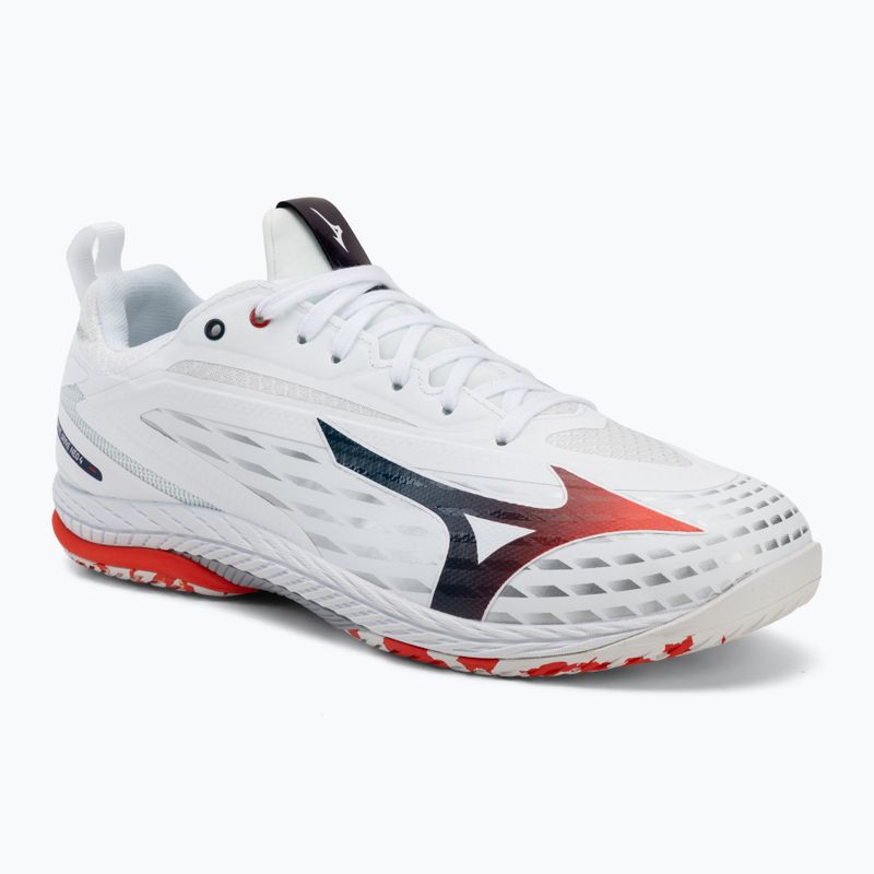 Férfi teniszcipő Mizuno Wave Drive Neo 4 white/insignia blue/orange