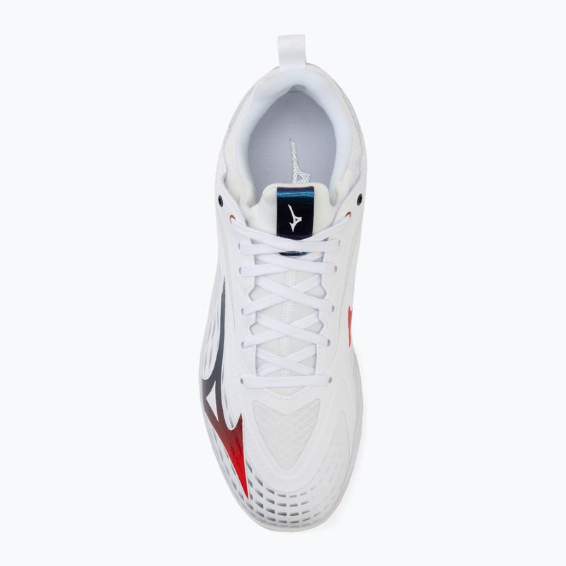 Férfi teniszcipő Mizuno Wave Drive Neo 4 white/insignia blue/orange 5