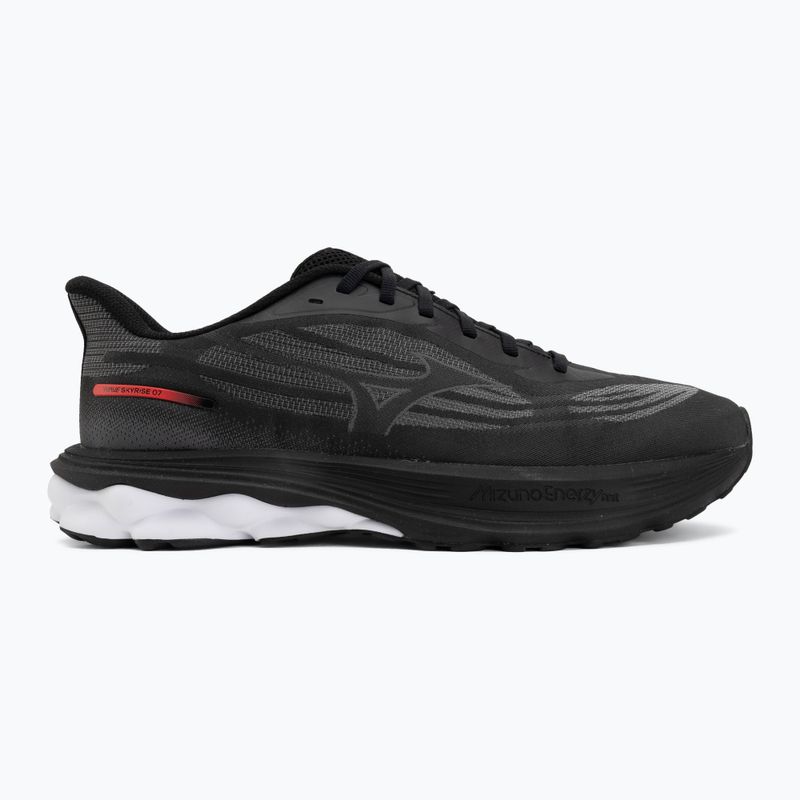Férfi futócipők Mizuno Wave Skyrise 7 black/iron gate/tomato puree 2