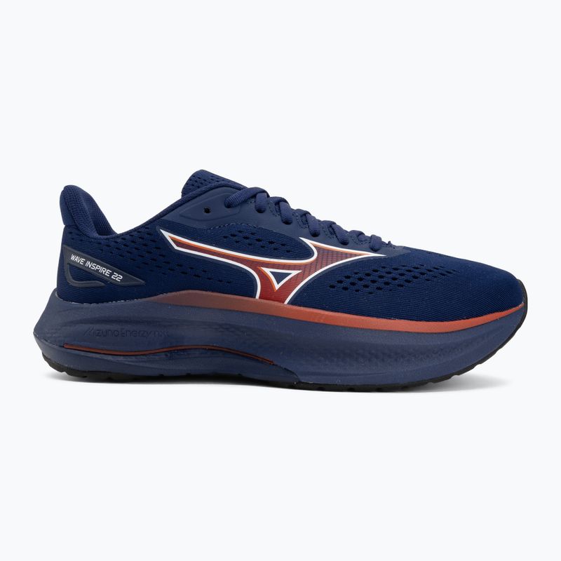 Férfi futócipők Mizuno Wave Inspire 22 beacon blue/tomato puree/firecracker 2