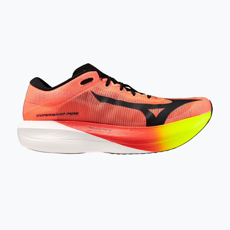 Futócipők Mizuno Hyperwarp Pure lava orange/black/lightning yellow
