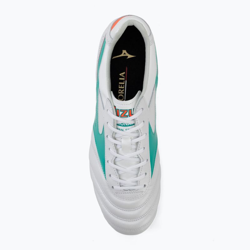 Futballcipő Mizuno Morelia II Japan FG white/arcadia/lava orange 5